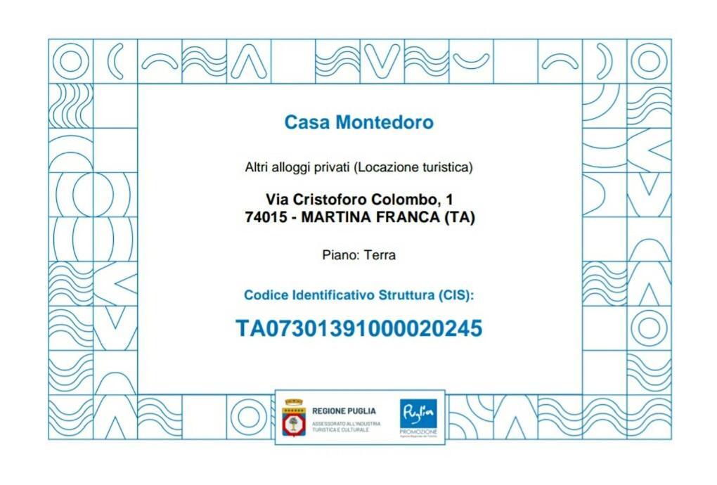 Casa Montedoro Martina Franca Kültér fotó
